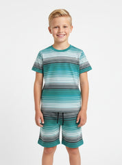Teal Horizon Stripe Set