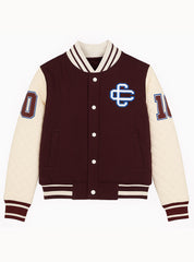 Adorable Soft Fleece Varsity Jacket For Boys