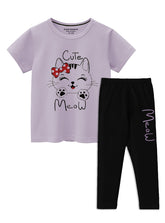 Cute Meow Cat Girls Summer Set