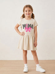 Girls Mama Bow Peplum Top