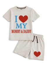 Boys I Love Mommy Daddy Short Set