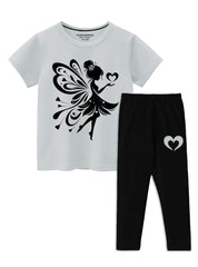 Butterfly Print 2 Piece Girls Set