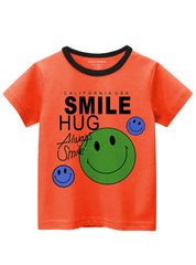 smliey emoji kids summer t shirt design 