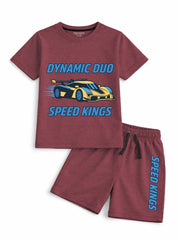 Boys Speed Kings Graphic Short Set