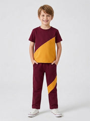 Boys Contrast Panel Tracksuit