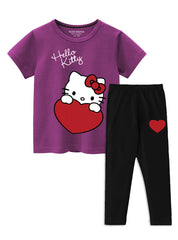 Affordable stylish cotton 2 pcs set for girls