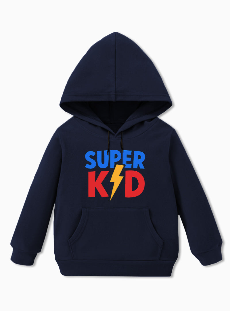 Boys Super Kid Fleece Hoodie - Cozy and Playful