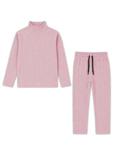 Pink Ribbed Thermal Set