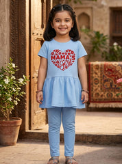 Girls Mama’s Girl Peplum Set