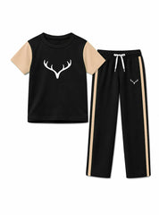 Boys Deer Stripe Co Ord Set