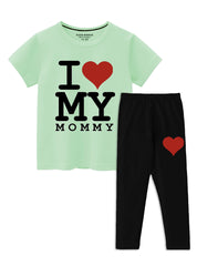 I Love My Mommy Girls Cotton Set