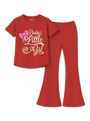 Girls Daddy's Little Girl Flare Set