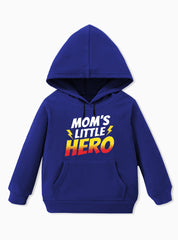 Mom's Little Hero Boys Winter Fleece Hoodie
