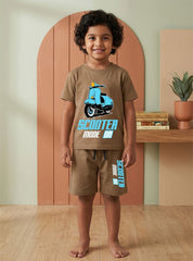 Boys Scooter Ride Short Set