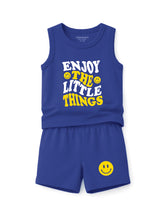 Boys Enjoy Little Things Sleeveless Co ord Set