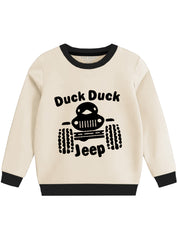 Children's Fleece Sweatshirt - Duck Duck Jeep