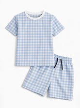 Boys Classic Checkered Short Set