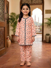 Girls Geometric Printed 2 Piece Suit