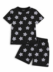 Boys Starry Night Shorts Set