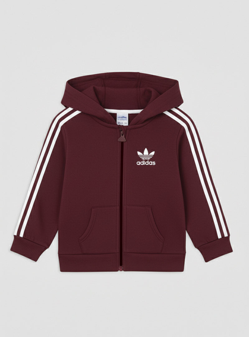 3 Stripes Adidas Zip Up Winter Hoodie For Boys