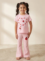 Girls Lovely Ladybug Flare Set