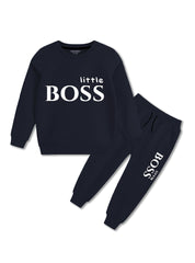 Soft & Comfortable Little Boss Winter Tracksuit For Boys