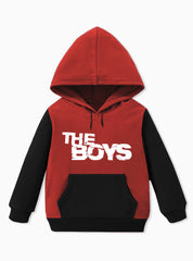 Red and Black Full Sleeves Hoodie - The Boys