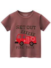Boys Fire Truck Graphic Tee