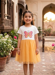 Girls Cute Butterfly Frock