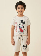 Boys Mickey Graphic Short Set