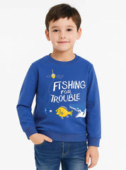 Fishing For Trouble Winter Sweatshirts for Boys