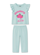 Girls Strawberry Sweet Sleeveless Co ord Set