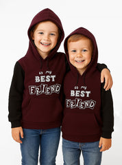 Affordable Full Fleece Boys Hoodie – Is My Best Friend Winter Wear