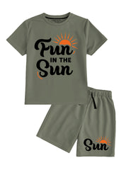 summer shorts set for kids