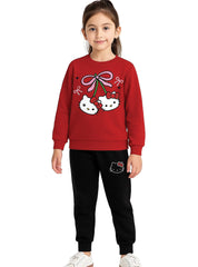 Hello Kitty Cherry Bow Tracksuit For Girls