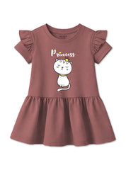 Girls Princess Kitty Frill Frock