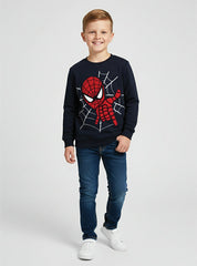 Heroic Spider-Man Graphic Winter Sweatshirt For Boys