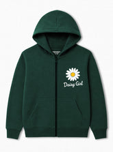 Daisy Bloom Girls Zip Hoodie