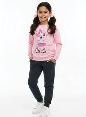 Cozy & Stylish Cute Cat Girls Sweatshirt