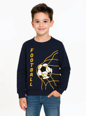 Football and Basketball Net Graphic Boys Fleece Sweatshirt