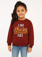 Confident and Cute I Am a Barbie Girl Warm Sweatshirt
