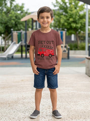 Boys Fire Truck Graphic Tee