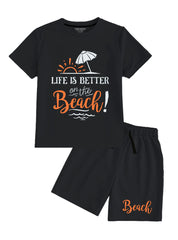 Boys Cotton Shorts and T-Shirt Set