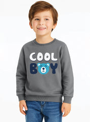 Fun Kids' Bear and "Cool Boy" Sweatshirt