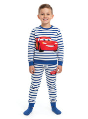 Fun Cartoon Car Sleepwear Pajama Set for Boys