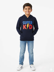 Boys Super Kid Fleece Hoodie - Cozy and Playful