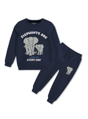 Warm and comfy winter fleece tracksuit for boys