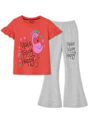 Girls Make Today Happy Co Ord Set