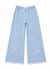 Girls Wide-Leg Jeans Blossom Breeze