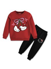 Hello Kitty Cherry Bow Tracksuit For Girls